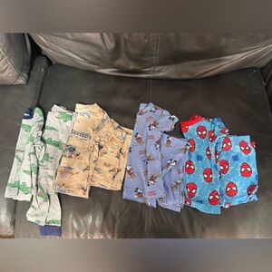 Kids Pajama Sets - Gray, Tan, Blue